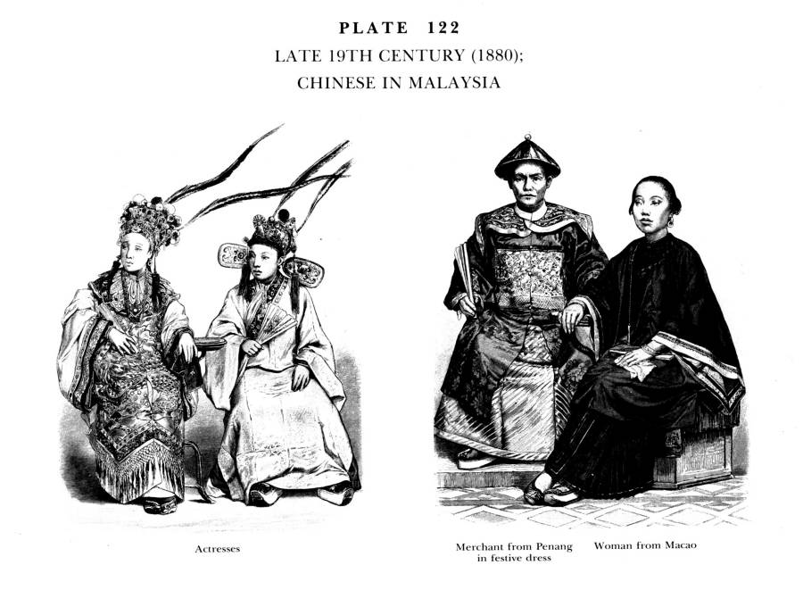 Planche 122a Fin du XIXe Siecle (1880) - Chinois de Malaisie - Late 19Th Century (1880) - Chinese in Malaysia.jpg